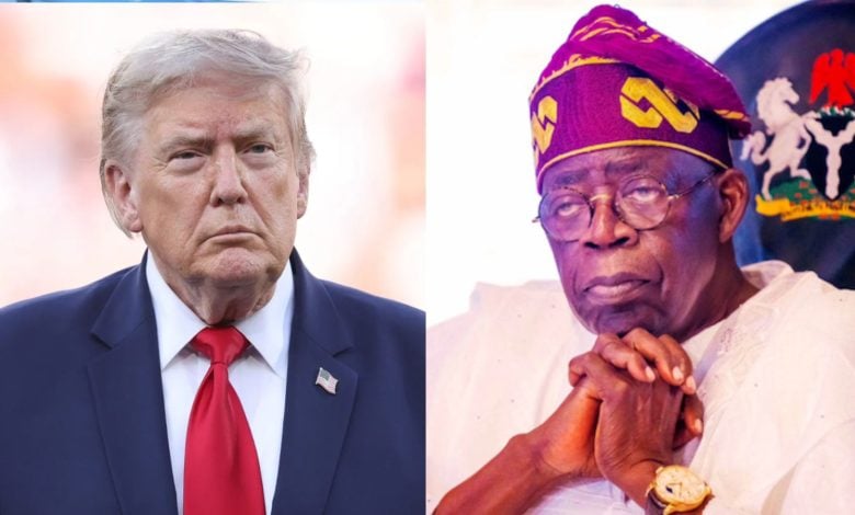 US President Donald Trump and President Bola Tinubu